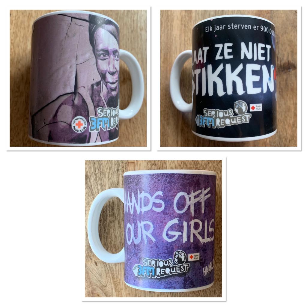 3FM Serious Request Bekers/Mokken, Ophalen of Verzenden