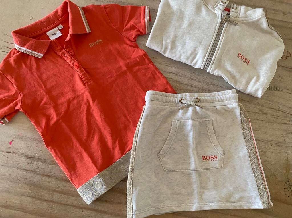 3 delig Hugo Boss setje maat 104, Ophalen of Verzenden, Zo goed als nieuw, Maat 104