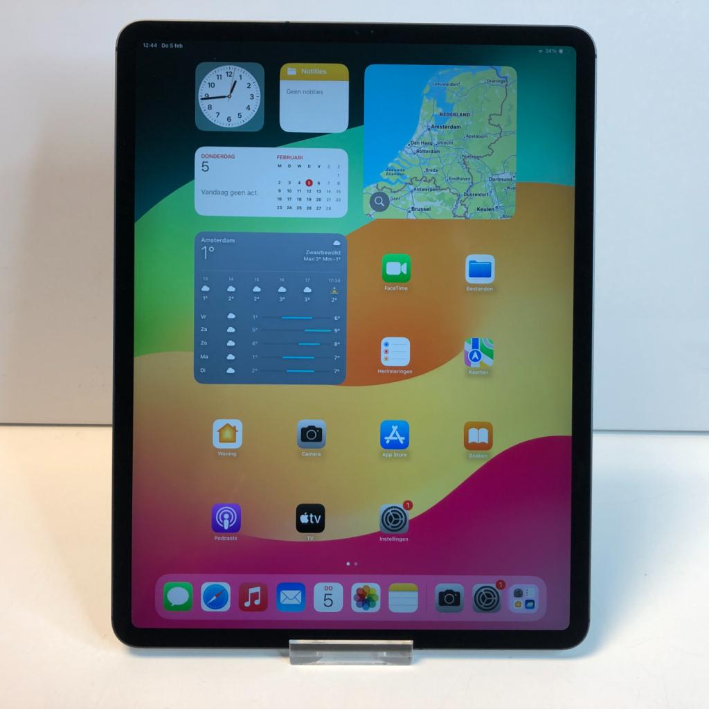 Apple iPad Pro 12.9 Inch 4e Gen Grijs Wifi + Cellular | 90%, Computers en Software, Apple iPads, Apple, Zo goed als nieuw, Support@apple.com