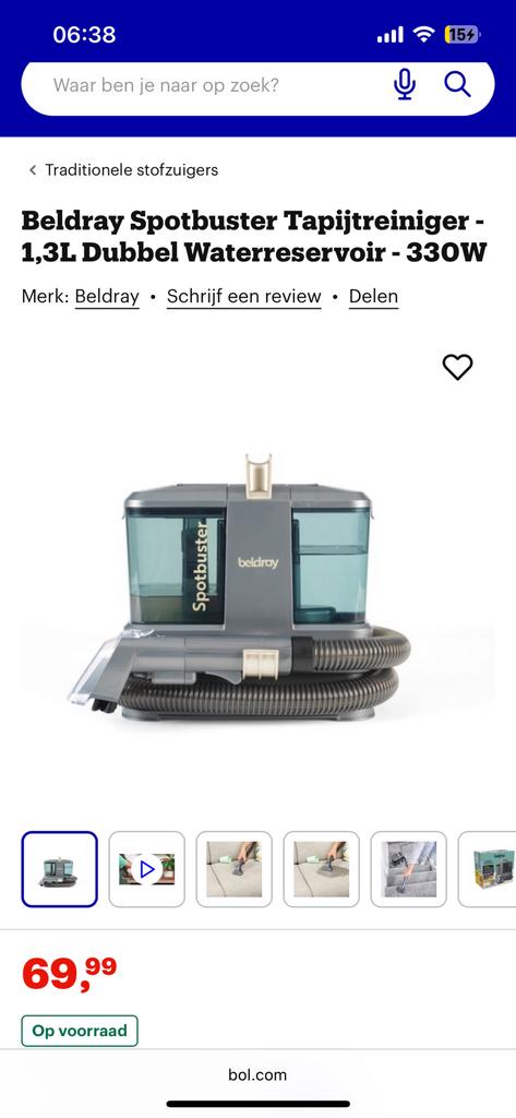 Beldray meubelreiniger nieuw in doos te koop!!!, Ophalen, Zo goed als nieuw