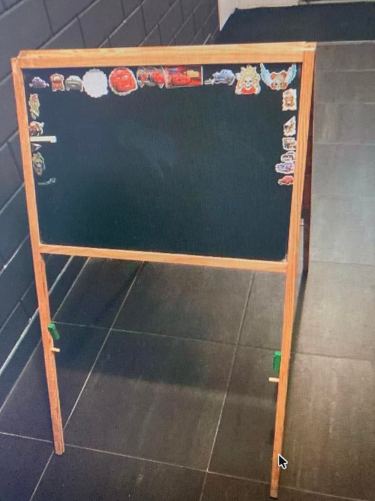 Schoolbord, Ophalen, Gebruikt