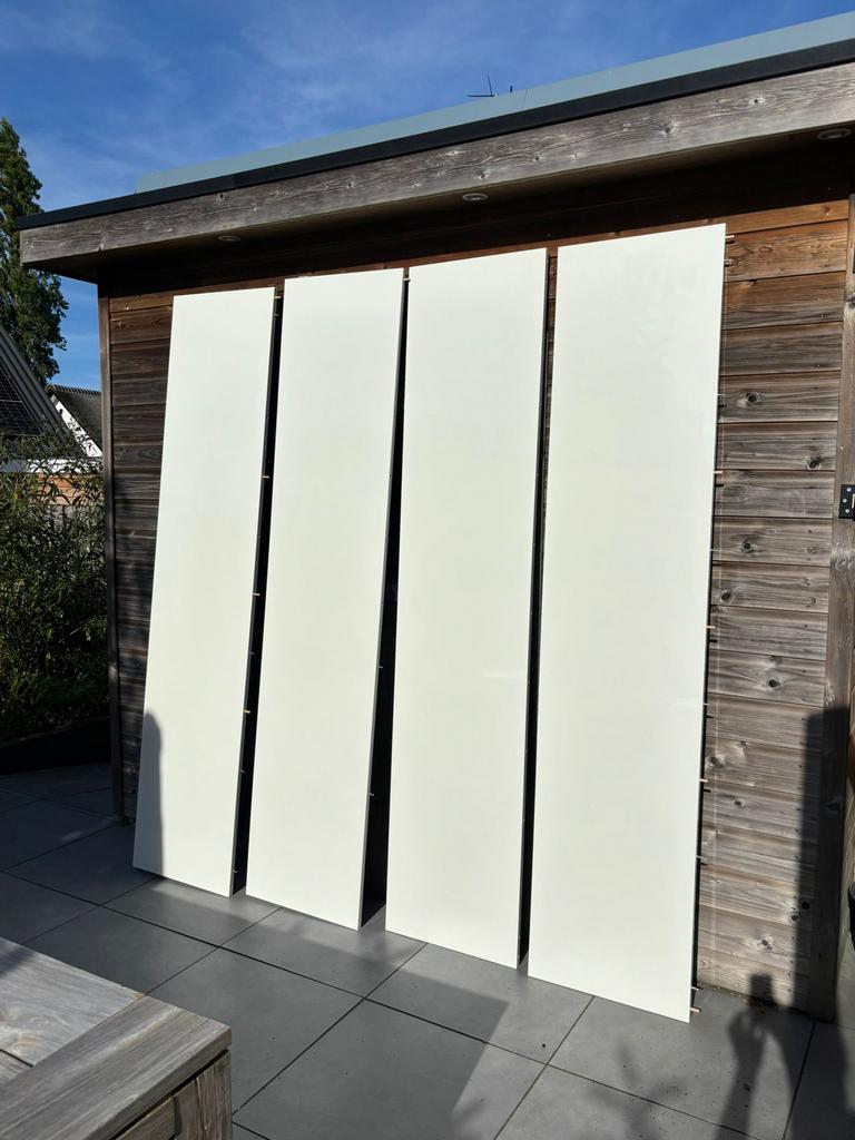 Pax kast hasvik schuifdeuren hoogglans wit, Ophalen, Gebruikt, 200 cm of meer, 150 tot 200 cm