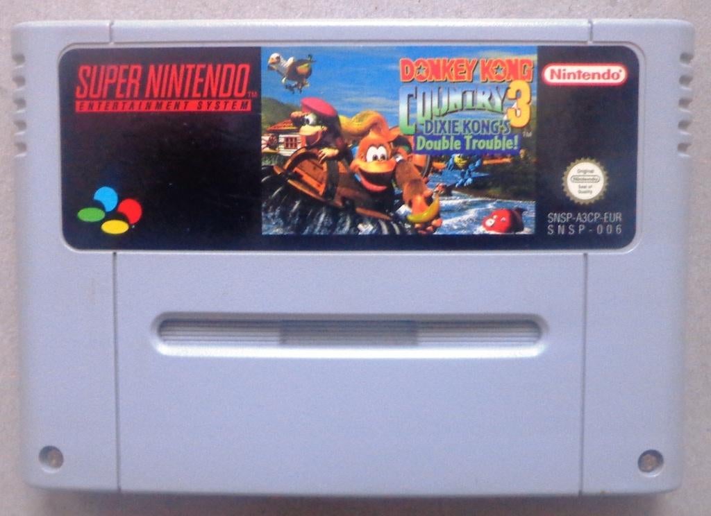Donkey Kong Country 3 Dixie Kongs Double Trouble SNES, Avontuur en Actie, Gebruikt, 2 spelers, Ophalen of Verzenden