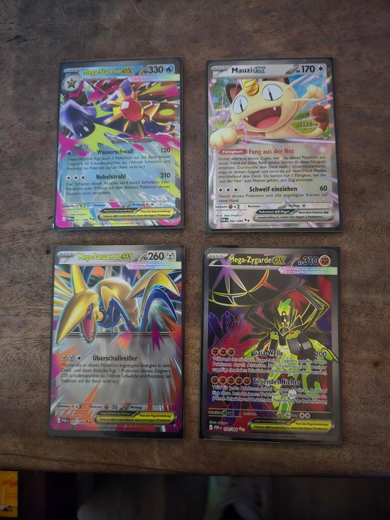 4 Pokémon kaarten, Ophalen of Verzenden, Meerdere kaarten