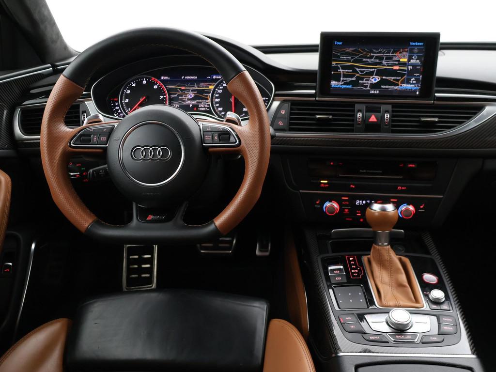 Audi RS6 4.0 TFSI V8 605 PK PERFORMANCE + KERAMISCH | B&O |, Auto's, Automaat, Gebruikt, Lichtsensor, Geïmporteerd