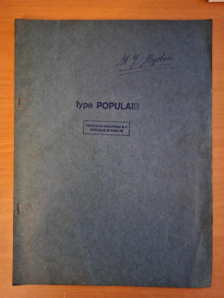 Handleiding Veenhuis Populair mengmestverspreider, Verzenden, Gelezen, Tractor en Landbouw