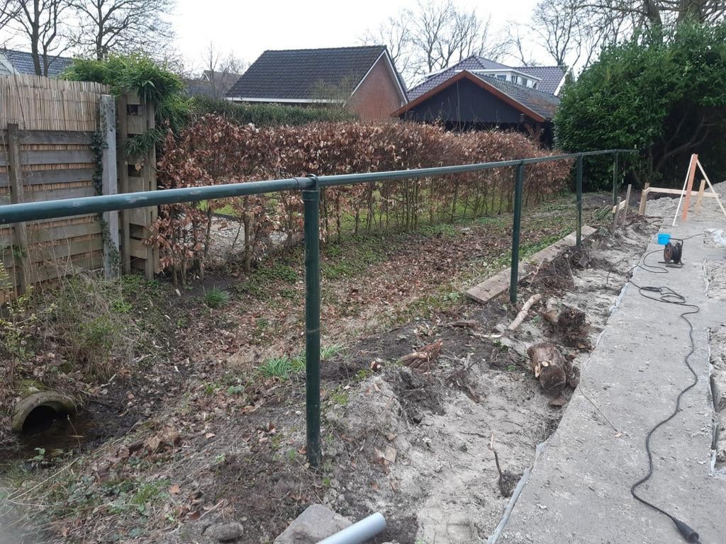 ABC afrastering hek, donkergroen, 16,5 meter, Ophalen