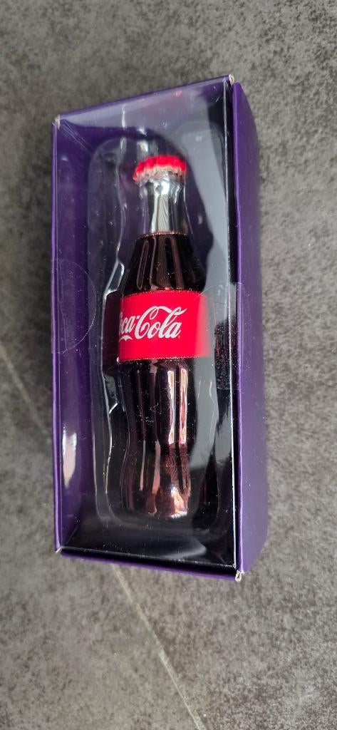 Coca Cola flesje glazen kersthanger nieuw, Diversen, Ophalen of Verzenden, Nieuw