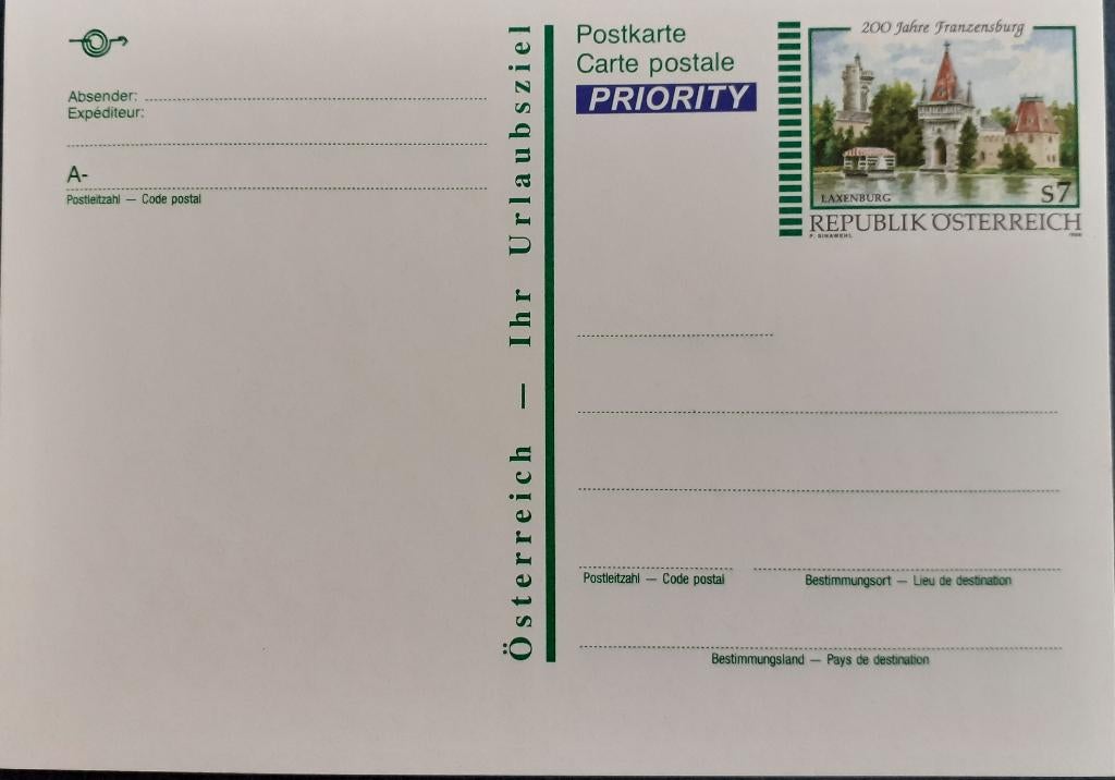 Oostenrijk Briefkaart Ihr Urlaubsziel Priority, Ophalen of Verzenden, Briefkaart