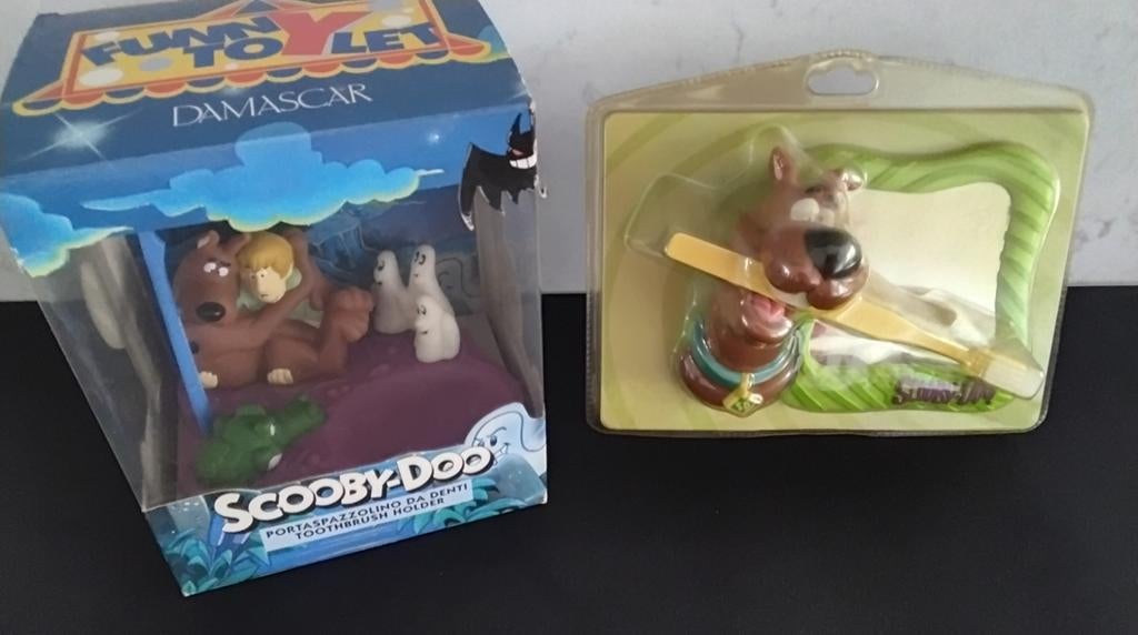 2 x Scooby-Doo tandenborstelhouder met spiegel nieuw, Ophalen of Verzenden, Nieuw, Jongen of Meisje