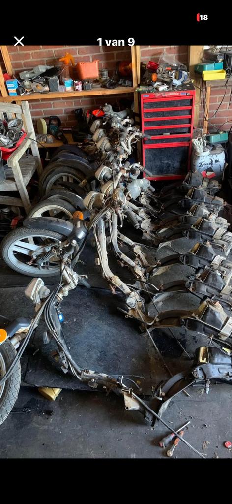 Honda wallaroo frames kader, Ophalen