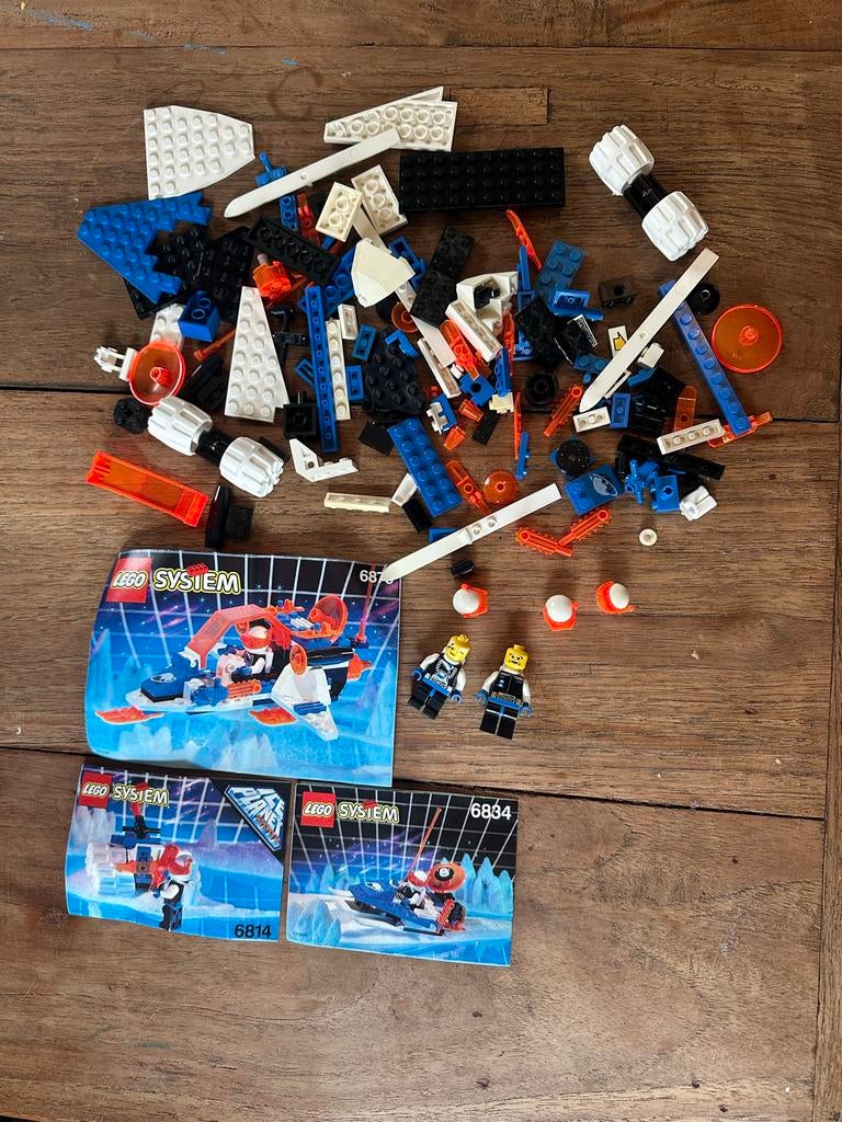 Oude LEGO Space sets 6834, 6814, 6879 met minifiguren, Kinderen en Baby's, Speelgoed | Duplo en Lego, Ophalen of Verzenden, Gebruikt