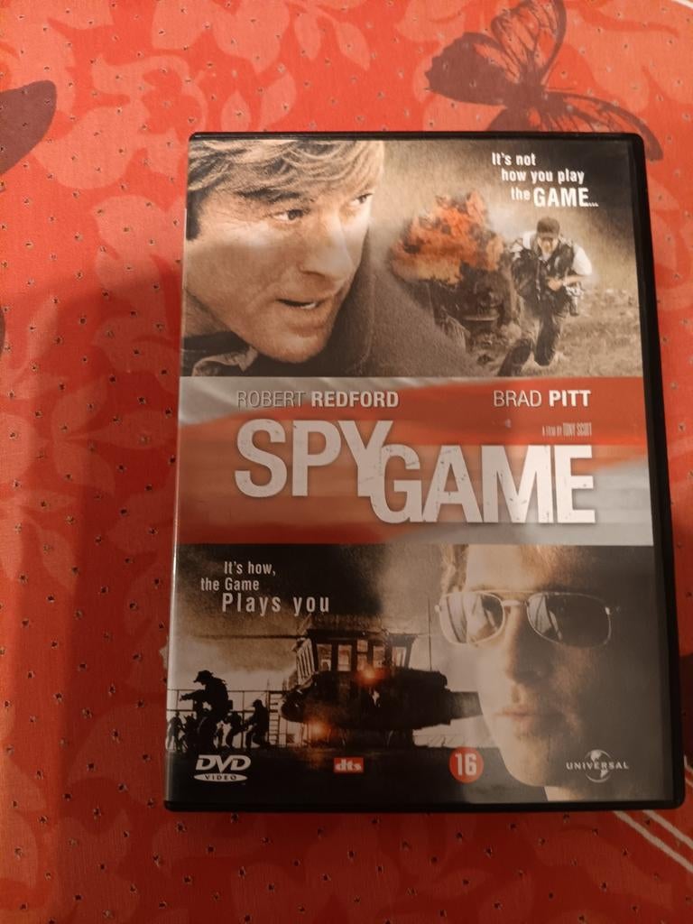 Spy Game DVD - Robert Redford & Brad Pitt, Cd's en Dvd's, Vanaf 16 jaar, Ophalen of Verzenden, Gebruikt, Actiethriller