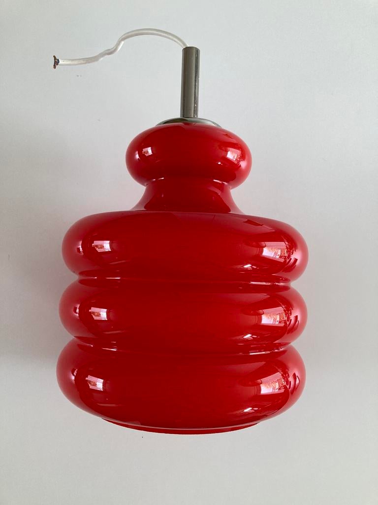Vintage Lamp, Huis en Inrichting, Lampen | Hanglampen, Vintage, Ophalen of Verzenden, Minder dan 50 cm, Glas