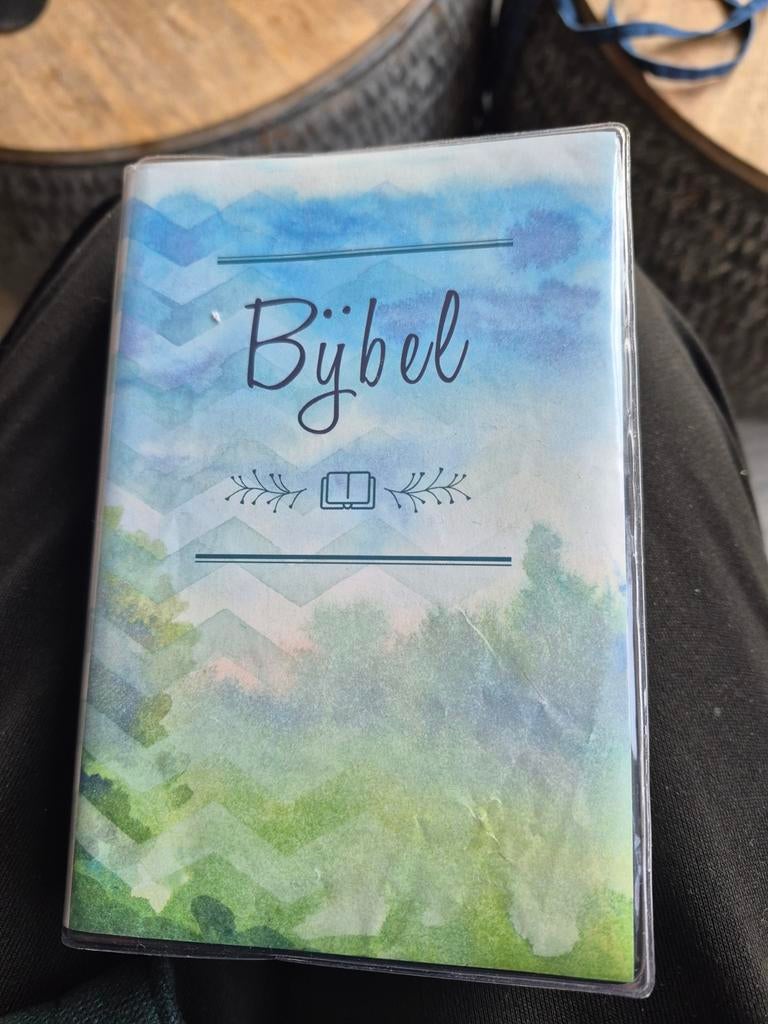 Bijbel met waterverf design - Gereformeerde Bijbelstichting, Ophalen of Verzenden, Zo goed als nieuw, Gereformeerde Bijbelstichting