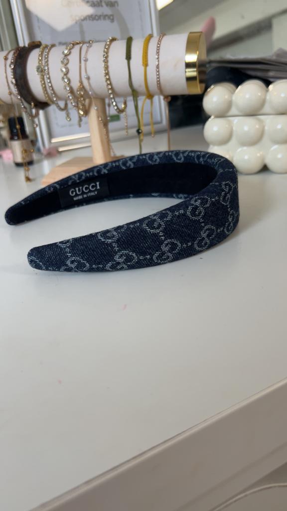 Gucci Haarband met GG-patroon, Verzenden, Zo goed als nieuw, Haarspeld