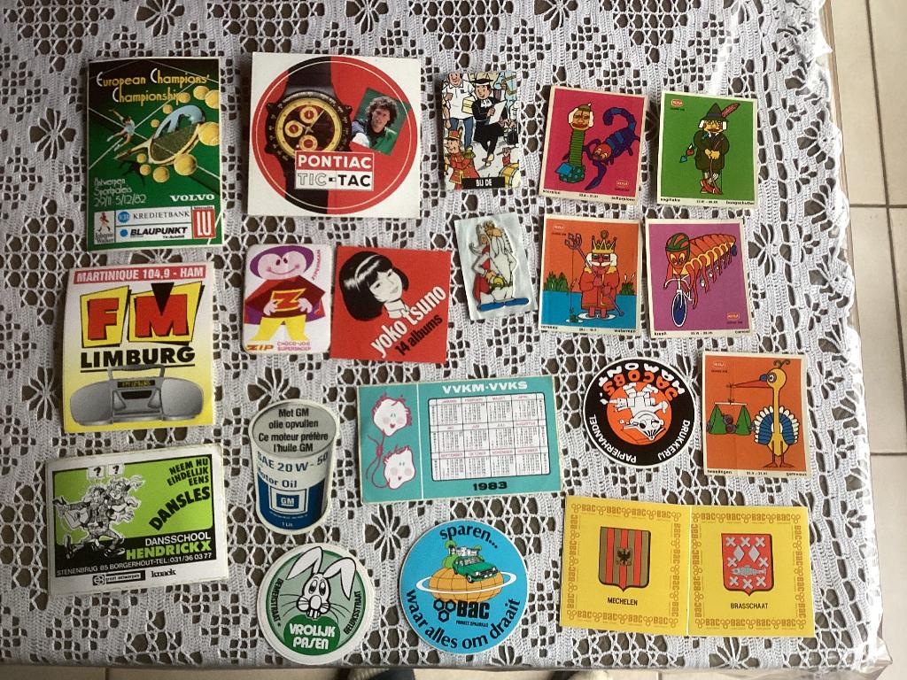 Lot stickers allerlei onder elkaar, Ophalen of Verzenden, Gebruikt