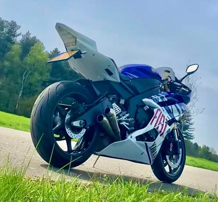 Yamaha r6 slip on laser gp, Ophalen of Verzenden, Gebruikt