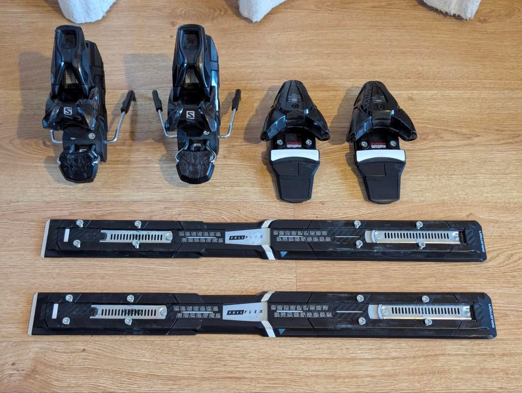 Salomon Z10 gripwalk fullflex plates + bindings, 160 tot 180 cm, Overige typen, Zo goed als nieuw, Skiën