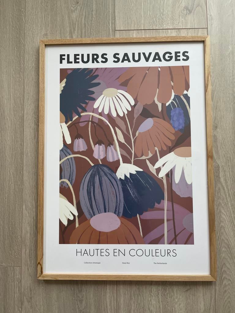 Fleurs Sauvages Poster - Sissy-Boy, Ophalen, Zo goed als nieuw, Foto of Poster, 50 tot 75 cm