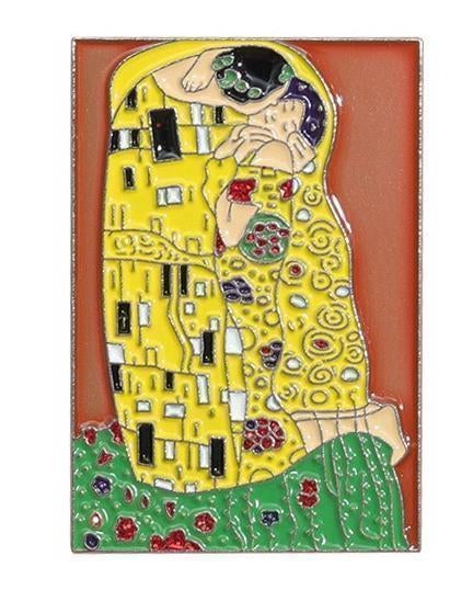 Gustav Klimt de kus kiss l Kunst Enamel pin broche, Ophalen of Verzenden, Nieuw, Transport