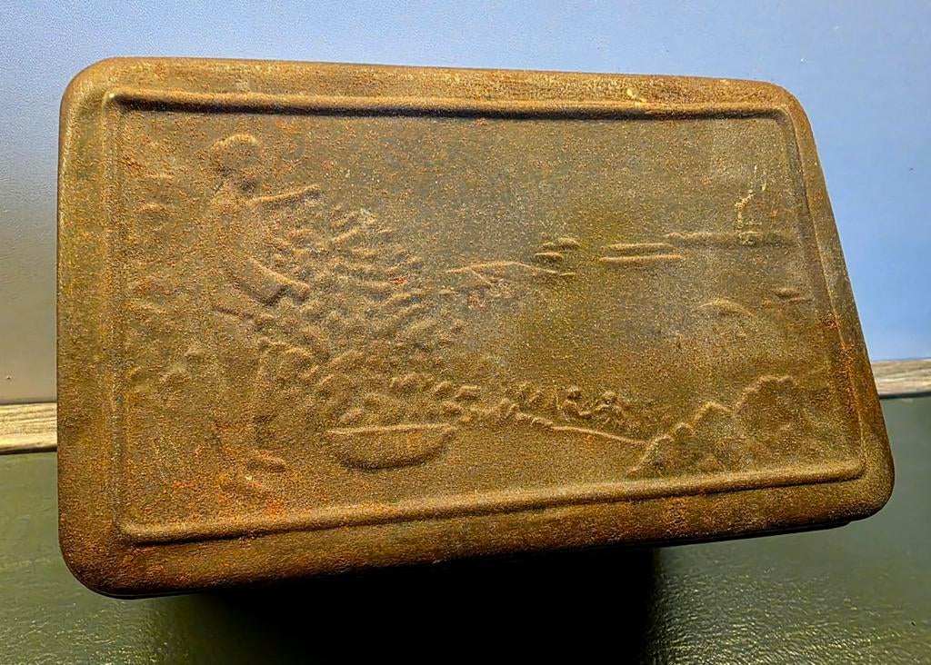 Oud blik van K. TIKtaks Thee en Koffie, Verzamelen, Blikken, Gebruikt, Koffie, Overige merken, Ophalen of Verzenden