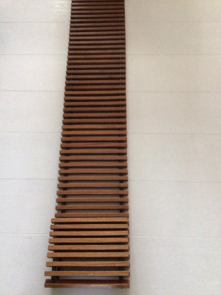 Houten oprolbare rooster voor convectorput, Ophalen of Verzenden, Gebruikt, Minder dan 60 cm, Overige typen