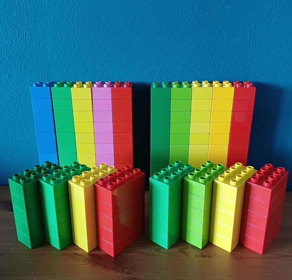 Duplo lego Blokken bouwstenen 140 stuks, Ophalen of Verzenden, Zo goed als nieuw, Duplo