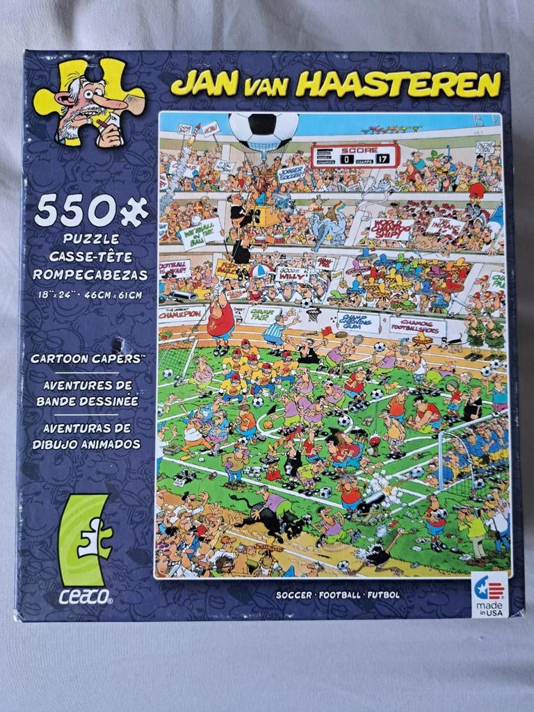 Jan van Haasteren Football 550 stukjes, Hobby en Vrije tijd, Denksport en Puzzels, Ophalen of Verzenden, 500 t/m 1500 stukjes