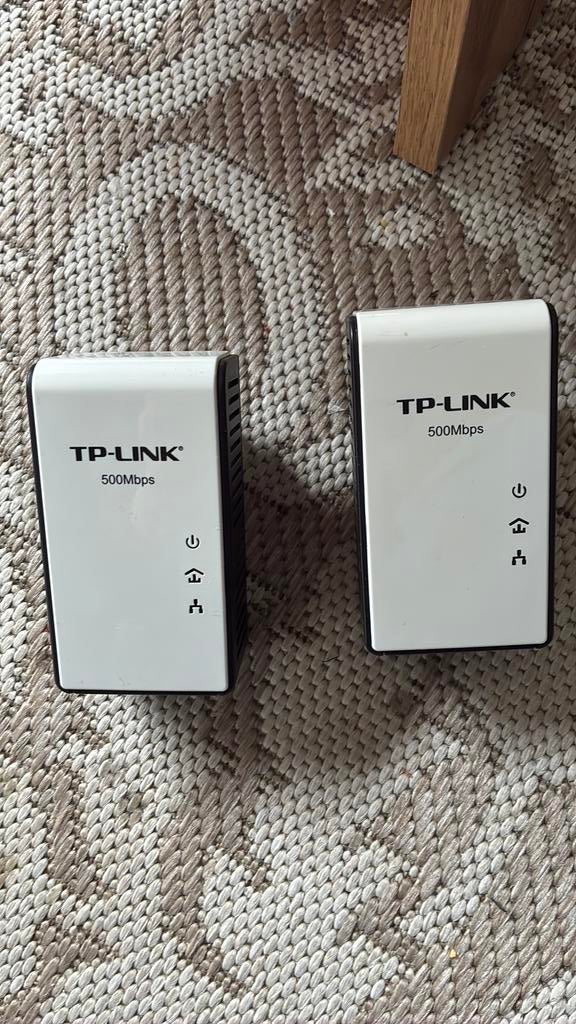 2 Tp link av500 gigabit powerline adapter, Computers en Software, Ophalen, Zo goed als nieuw