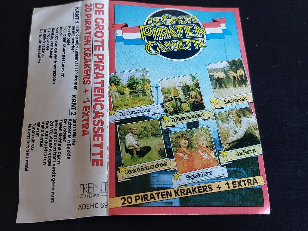 DE GROTE PIRATENCASSETTE (MC), 1 bandje, Ophalen of Verzenden, Zo goed als nieuw, Origineel