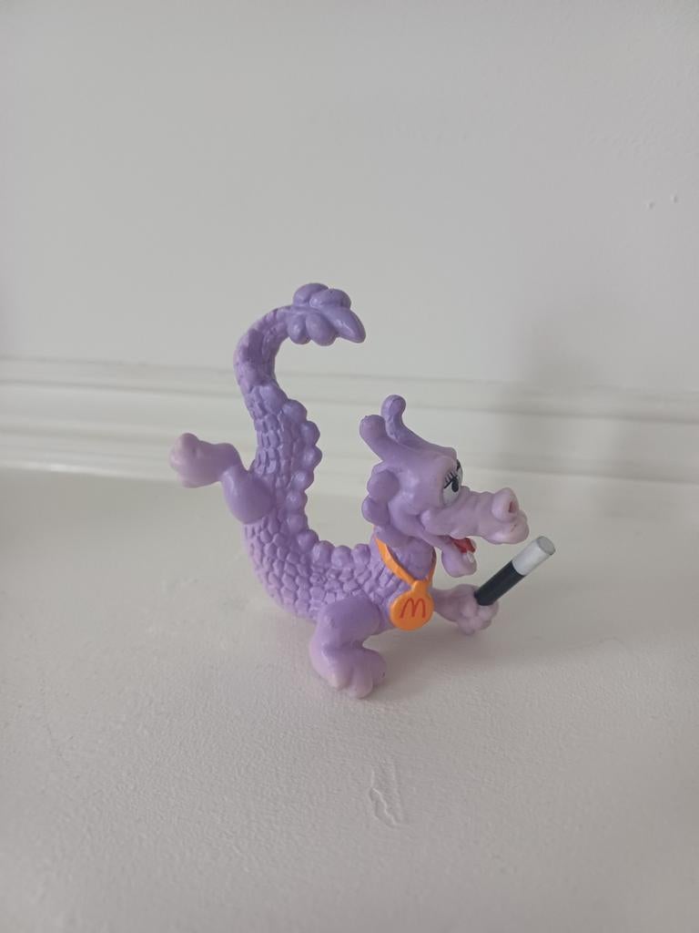 Vintage McDonald's Happy Meal paarse draak 1988, Ophalen of Verzenden, Gebruikt
