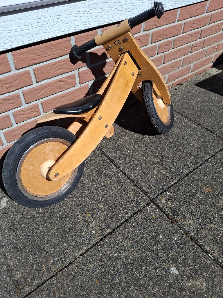 Te koop mooie houten loopfiets, Ophalen, Gebruikt, Loopfiets