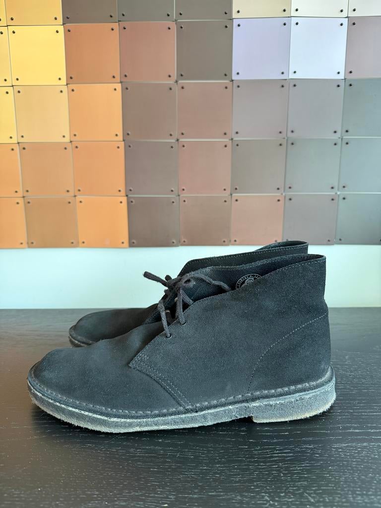 Clarks Desert Boots suède desert boots eu43, Ophalen of Verzenden, Gedragen, Zwart, Boots