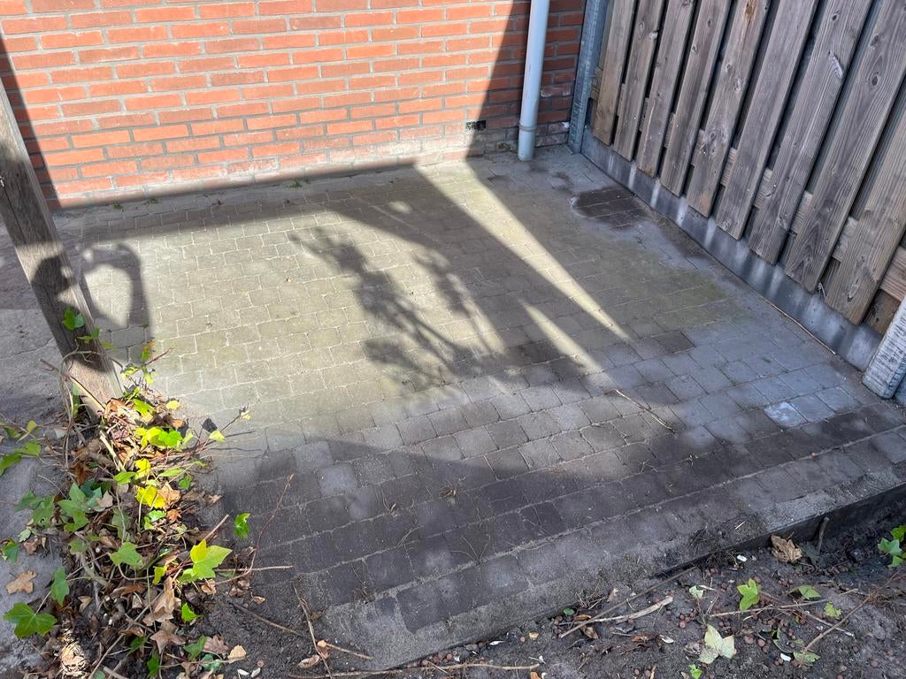 Antraciet cobblestones, ~5m2 10x10x6, Ophalen, Gebruikt, Klinkers, 5 tot 10 m²