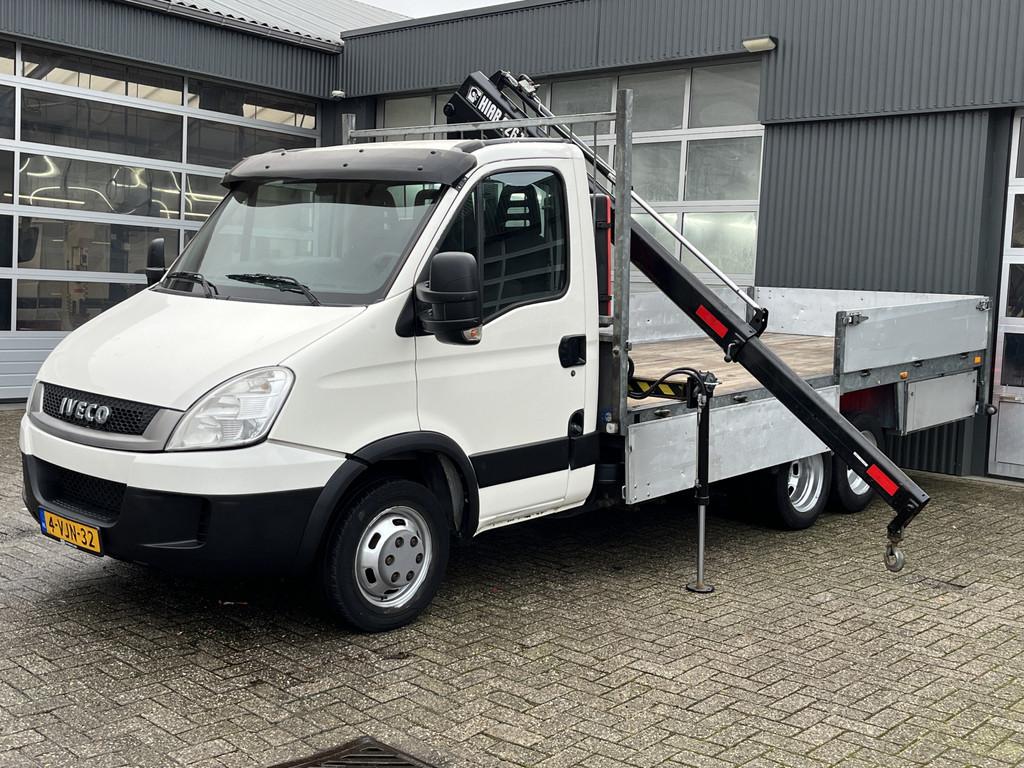 Iveco Daily 40C17 D EEV 7,5 Ton Haib 026T kraan 4000kg laadv, Gebruikt, Zwart, 4 cilinders, Iveco