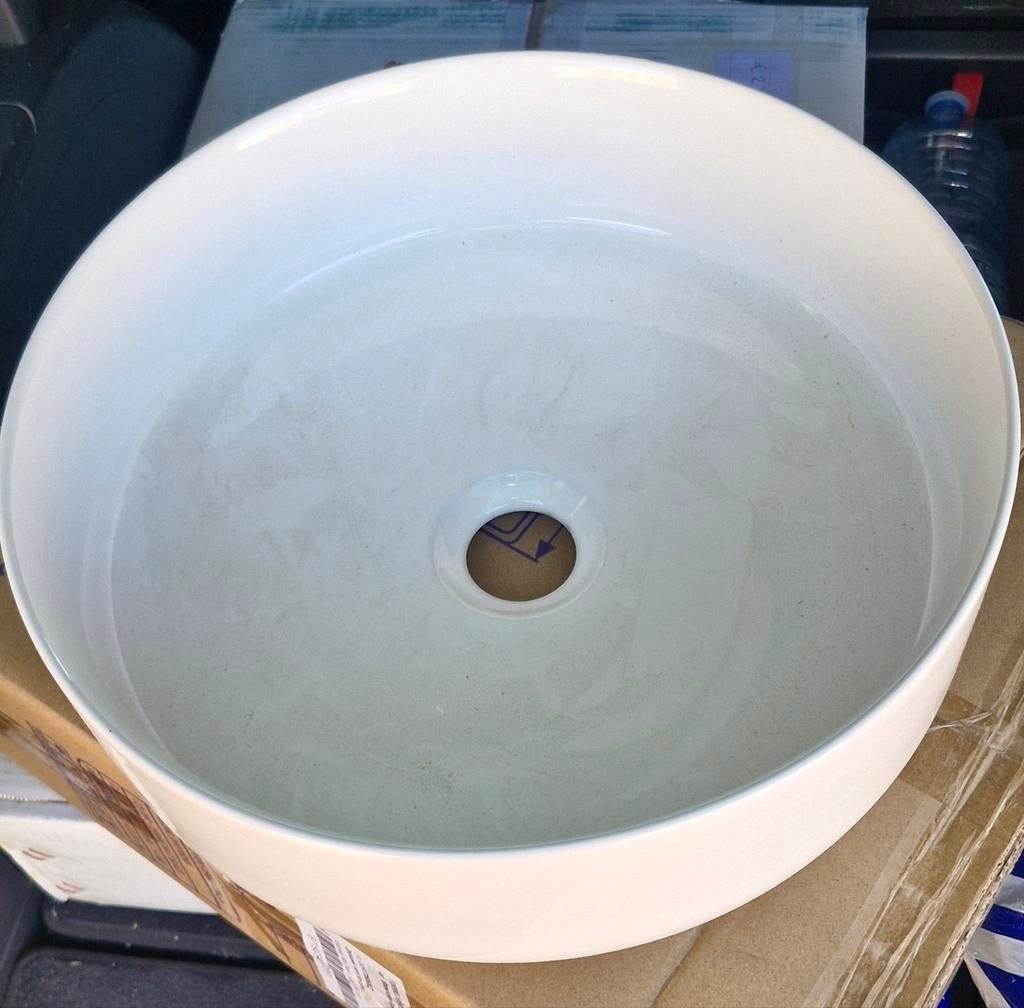 Waskom Slimline Keramiek Mat Zwart 380mm, Ophalen of Verzenden, Nieuw, Wastafel