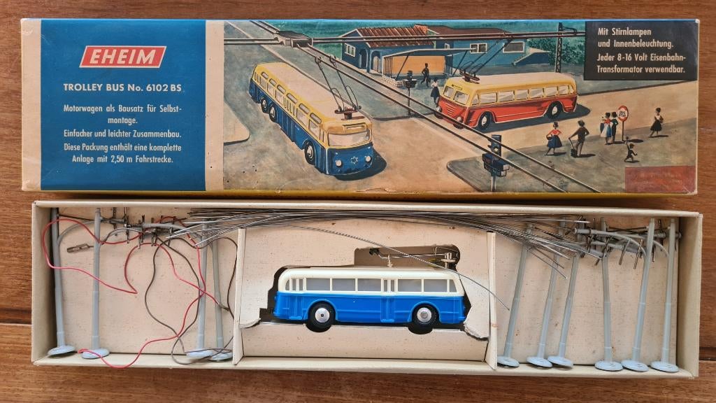 Eheim model trolleybus HO schaal, Gebruikt, 1:50 of kleiner, Overige typen, Ophalen