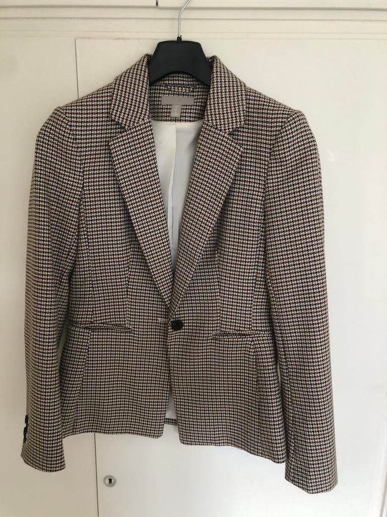 Te koop: Colbert, geruit, merk H&M, Kleding | Dames, Ophalen of Verzenden, Zo goed als nieuw