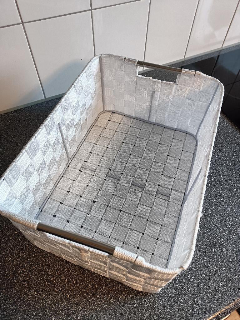 Witte mand - Xenos, Overige materialen, Mand, Vierkant, Nieuw