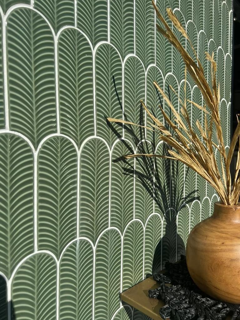 Prachtige tegels NIEUW - Cifre Alma Scale Green Brillo, Ophalen, Nieuw, Minder dan 20 cm, Minder dan 20 cm