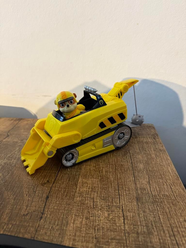 Paw patrol jungle pups rubble neushoornvoertuig, Ophalen of Verzenden, Gebruikt