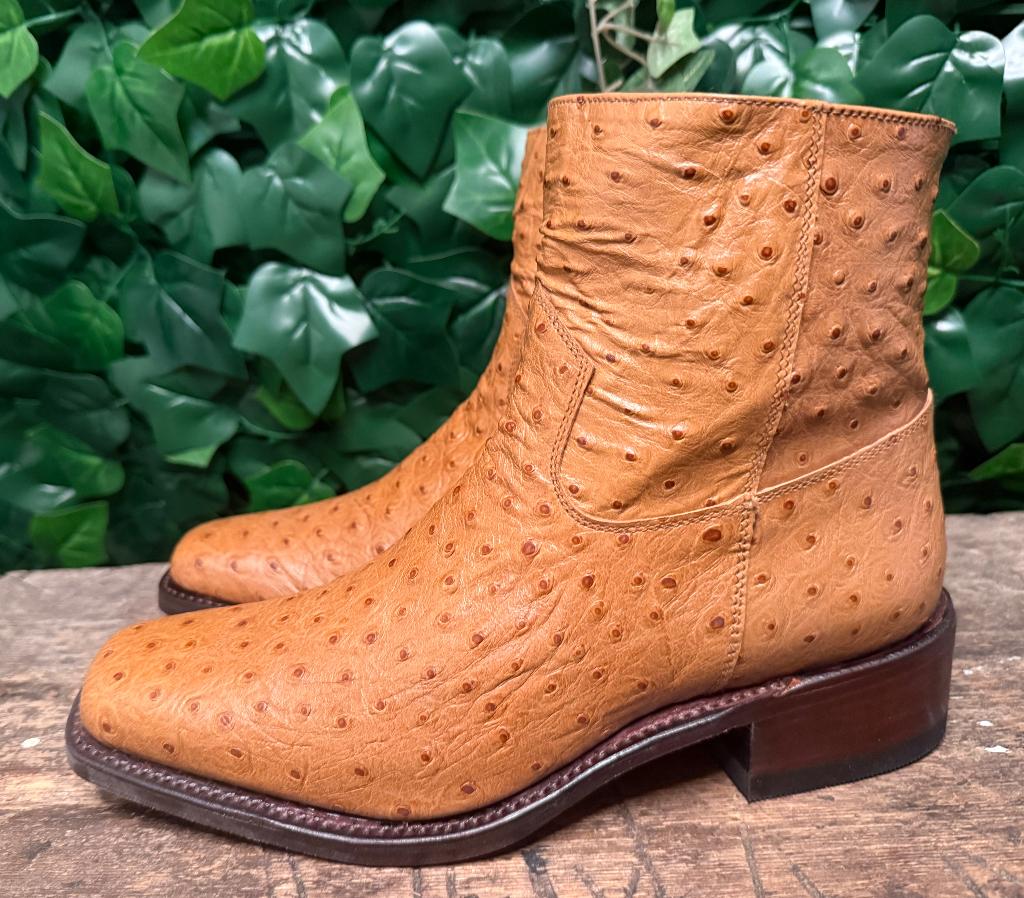 prachtige aparte laars van Sendra struisvogelleer maat 41, Sendra, Bruin, Boots, Nieuw