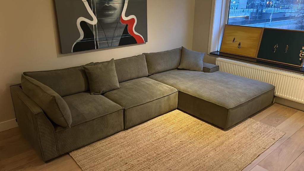 Bank - SofaCompany Daphne, Huis en Inrichting, Ophalen, 100 tot 125 cm, Hoekbank, Stof