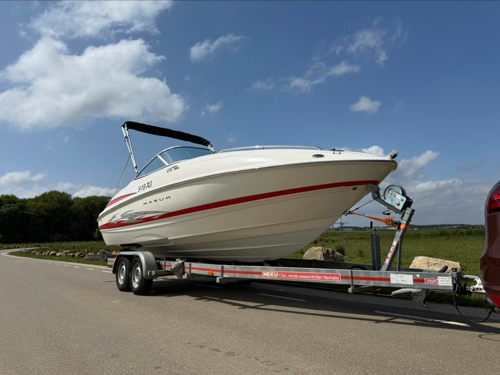 Maxum 2100SC 5.0 Mercruiser V8 MPI 270uur/Vaarklaar/Trailer, Watersport en Boten, Speedboten, Ophalen, Binnenboordmotor, 6 meter of meer