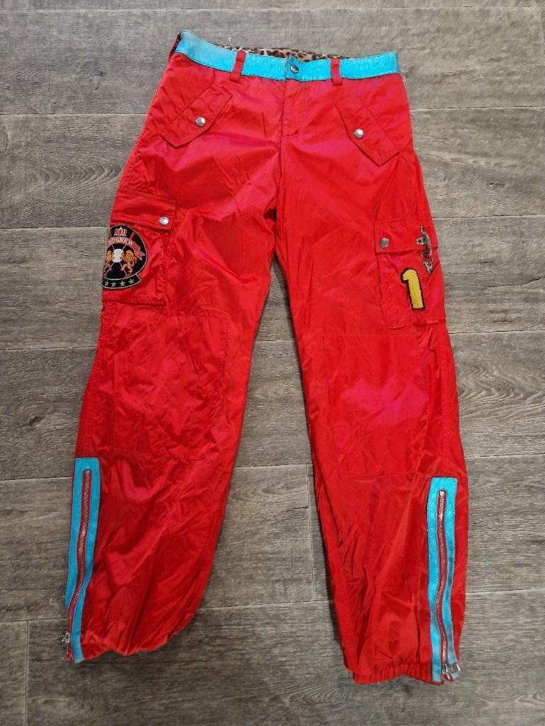 Bogner glanzende rode skibroek snowboard broek mt 36 (38), Kleding | Dames, Ophalen of Verzenden, Zo goed als nieuw, Maat 36 (S)