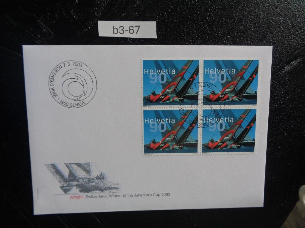 zwitserland - alinghi america cup 2003 (b3-67), Ophalen of Verzenden, Onbeschreven, Europa