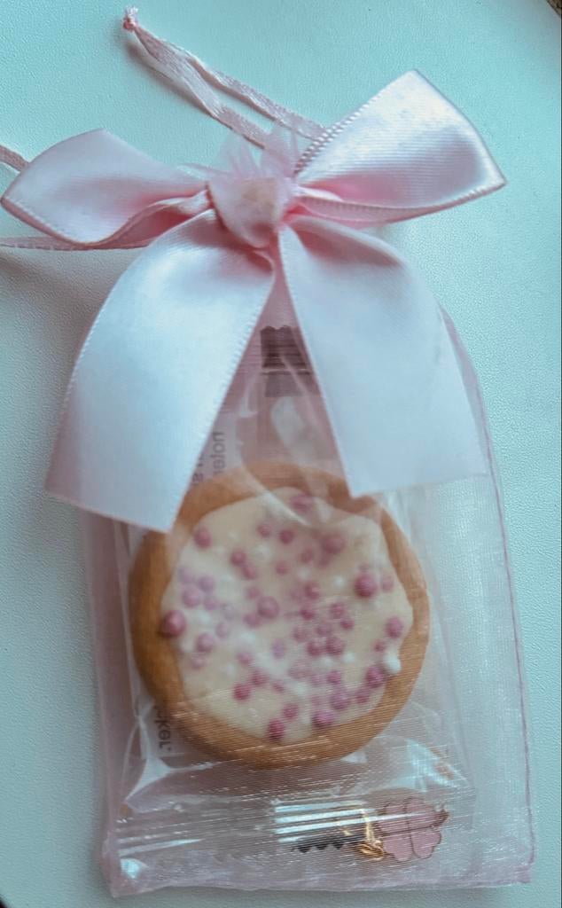 Geboortetraktatie Meisje - Koekjes & Sleutelhanger, Ophalen of Verzenden, Nieuw