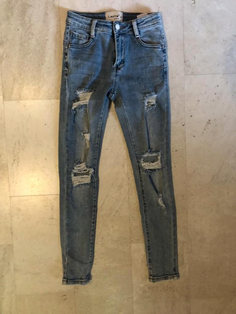 V) br20 jeans/spijkerbroek laulia maat 34 superstretch, Zo goed als nieuw, W30 - W32 (confectie 38/40), Laulia, Verzenden
