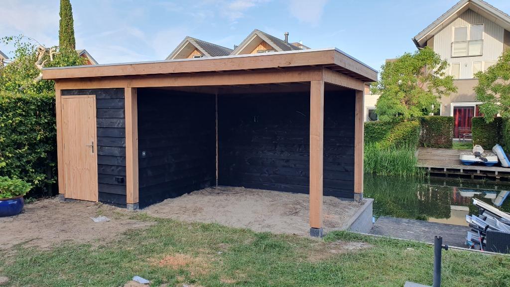 Exclusieve Douglas overkapping met schuur - Geheel op maat, Ophalen, Nieuw, Seringstraat, Meubelplek